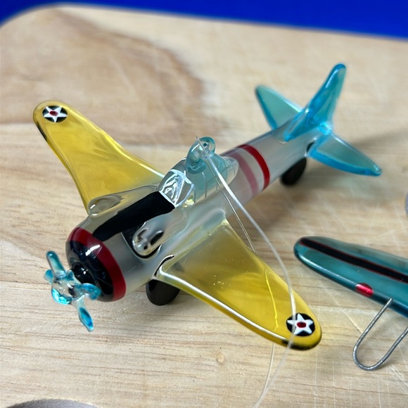 🖤Glass 2 of Airplane ✈️ ornament set + Free red one - Picture 2 of 14